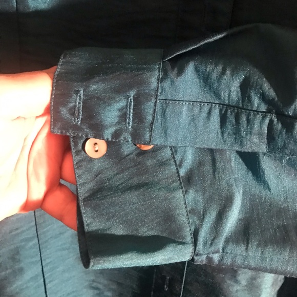 Chico’s Turquoise Blouse Size 3 - Picture 5 of 5